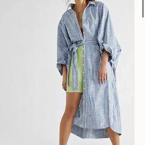 Free People Jess Shirt Dress-Women's Size M
